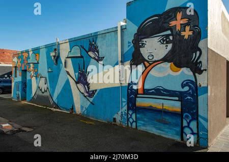 John St Street Art, Geelong, Victoria, Australia Foto Stock