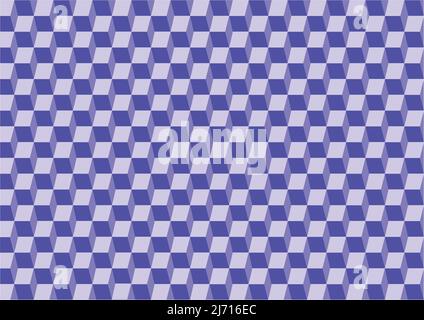 sfondo blu cubo astratto e texture con quadrati Illustrazione Vettoriale