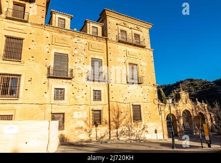 Abadía del Sacromonte. Abbazia del 17th-c. sul Monte Valparaíso con cappelle sotterranee, visite guidate e viste panoramiche. Foto Stock