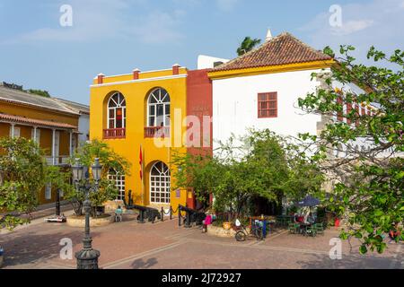 Museo Naval del Caribe nella storica città fortificata di Cartagena, Cartagena, Bolivar, Repubblica di Colombia Foto Stock