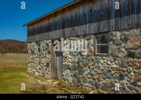 Lawr Farm in Port Oneida Rural Historic District, Sleeping Bear Dunes National Lakeshore, Michigan, USA Foto Stock