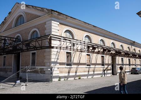 L'ex macello o Mattatoio Testaccio Rome Italy - ora uno spazio d'arte contemporanea Foto Stock