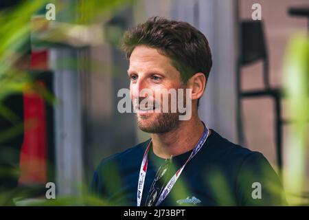 Miami, Florida, USA, 05/05/2022, Romain Grosjean (fra) driver dell'automobile Indy. 05.05.2022. Formula 1 World Championship, Rd 5, Miami Grand Prix, Miami, Florida, USA, giorno di preparazione. Il credito fotografico dovrebbe essere: XPB/Press Association Images. Foto Stock