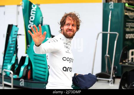 Miami, Florida, Stati Uniti. 05/5/2022, Sebastian Vettel (GER) Aston Martin F1 Team. Gran Premio di Miami, giovedì 5th maggio 2022. Autodromo Internazionale di Miami, Florida, Stati Uniti. Foto Stock