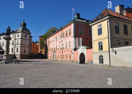 Birger Jarls Torg, una piazza pubblica su Riddarholmen in Gamla stan, la città vecchia di Stoccolma, Svezia. Foto Stock