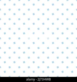 Stampa con quadratini blu. Ripetizione geometrica. Illustrazione Vettoriale