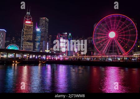 Hong Kong ruota di osservazione Foto Stock