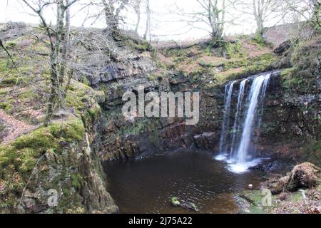 Cascate di Dalcairney - Scozia Foto Stock