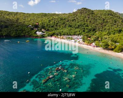 Les Anses d'Arlet, Martinica, Antille francesi Foto Stock