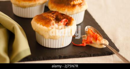 Torte singole di aragosta Foto Stock