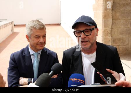 Nella foto il magnifico Rettore dell'Università di Palermo massimo Midiri e Domenico Dolce Foto Stock