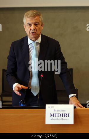 Nella foto il magnifico Rettore dell'Università di Palermo massimo Midiri Foto Stock