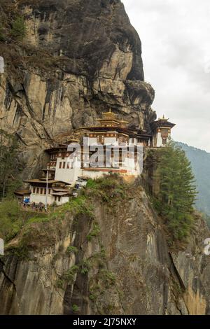 Nido delle tigri, alta valle di Paro in Bhutan Foto Stock