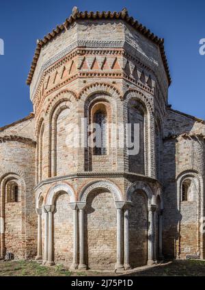 Italien Venedig Torcello -33 Kirche Santa Fosca 11-12 JH Chor und Nebenapsiden von Osten Foto Stock
