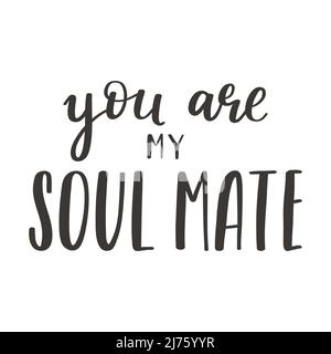 La frase scritta a mano Amore è tutto ciò di cui hai bisogno. Lettere a mano. Parole sul tema del giorno di San Valentino. Silhouette vettoriale in bianco e nero isolata su un wh Illustrazione Vettoriale