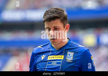 Dawid Kownacki di Lech visto durante la partita finale della Fortuna Polish Cup tra Lech Poznan e Rakow Czestochowa allo Stadio Nazionale PGE. Punteggio finale; Lech Poznan 1:3 Rakow Czestochowa. Foto Stock