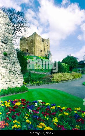 Guildford Castle Circa 1995 girato in film. Foto Stock