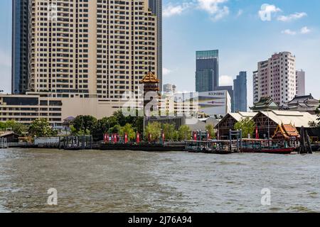 Lhong 1919, mercato e centro ricreativo, fiume Chao Praya, Bangkok, Thailandia, Asia Foto Stock