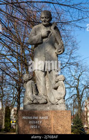 Europa, Polonia, Voivodato Warmia-Masuria, Elk (Lyck), Monumento Foto Stock