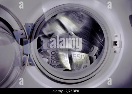 Riciclaggio di denaro Foto Stock