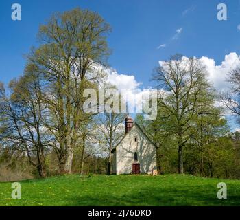 Germania, Rottweil, la Michaelskapelle sorge vicino al Neckarburg su una collina allungata circolante nella zona cittadina di Rottweil. Foto Stock