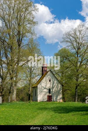 Germania, Rottweil, la Michaelskapelle sorge vicino al Neckarburg su una collina allungata circolante nella zona cittadina di Rottweil. Foto Stock