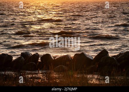 Impressione costiera a Timmendorf, isola del Mar Baltico Poel Foto Stock