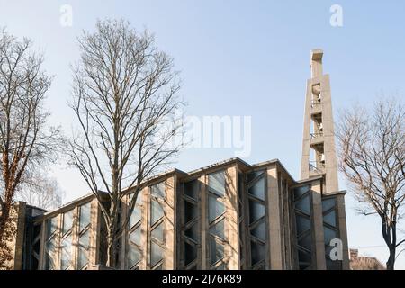 Berlino, Hansaviertel, International Building Exhibition, Hansaplatz, Chiesa cattolica di Sant'Ansgar Foto Stock