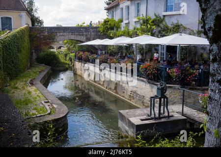 Dole, Canal des Tanneurs Foto Stock