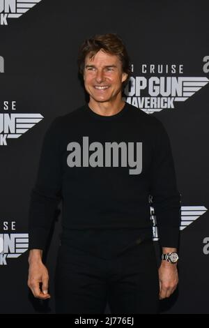 6 maggio 2022, Città del Messico, Città del Messico, Messico: L'attore americano Tom Cruise pone per le foto durante la foto del film per promuovere ' Top Gun Maverick' al Ritz Carton Mexico City Hotel. Il 6 maggio 2022 a Città del Messico, Messico. (Credit Image: © Carlos Tischler/eyepix via ZUMA Press Wire) Foto Stock