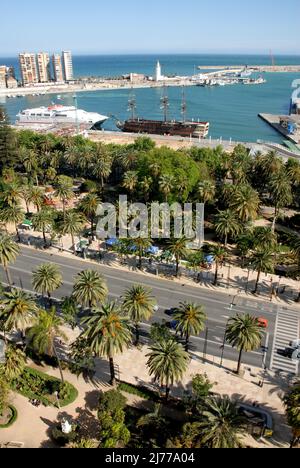 puerto mercante, Malaga foto: © Rosmi Duaso/fototext,BCN. Foto Stock