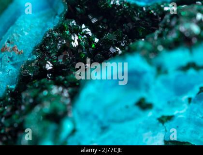 Chrysocolla, pietra minerale campione pietra roccia geologia gemma cristallo Foto Stock