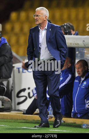 Roberto Venturato allenatore di Spal, durante la partita del campionato italiano Serie B tra Benevento e Spal risultato finale, Benevento 1, Spal 2, partita disputata al Ciro Vigorito. Benevento, Italia, 07 maggio 2022. (Foto di Vincenzo Izzo/Sipa USA) Foto Stock