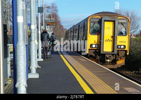 Stazione Newcourt, Devon, Regno Unito Foto Stock