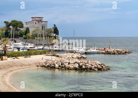 Spiaggia di Beaulieu sur Mer Foto Stock