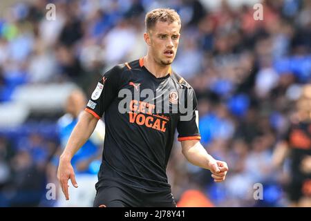 Jerry Yates #9 di Blackpool durante la partita a Peterborough, Regno Unito il 5/7/2022. (Foto di Mark Cosgrove/News Images/Sipa USA) Foto Stock