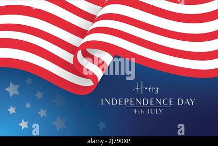 4 luglio Independence Day. USA Independence Day. Illustrazione vettoriale - vettore Illustrazione Vettoriale