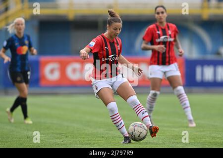 Durante la Serie Una partita femminile tra FC Internazionale e AC Milan allo Stadio Breda di Sesto San Giovanni Milano, Italia Cristiano Mazzi/SPP Foto Stock