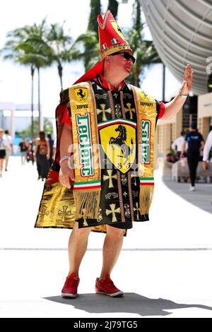 Circuito atmosfera - Ferrari FAN. Gran Premio di Miami, sabato 7th maggio 2022. Autodromo Internazionale di Miami, Florida, Stati Uniti. Foto Stock