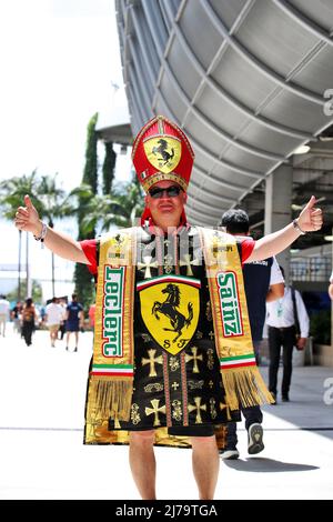 Circuito atmosfera - Ferrari FAN. Gran Premio di Miami, sabato 7th maggio 2022. Autodromo Internazionale di Miami, Florida, Stati Uniti. Foto Stock