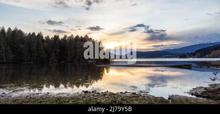 Canadian Landscape in Shoreline Trail, Port Moody, Greater Vancouver Foto Stock