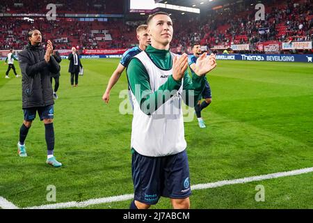 ENSCHEDE, PAESI BASSI - MAGGIO 7: Samy Baghdadi di Fortuna Sittard durante la partita olandese Eredivie tra FC Twente e Fortuna Sittard al Grolsch teste il 7 Maggio 2022 a Enschede, Paesi Bassi (Foto di Joris Verwijst/Orange Pictures) Foto Stock