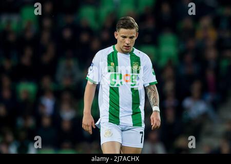 GRONINGEN - Tomas Suslov del FC Groningen durante la partita olandese Erevisione tra il FC Groningen e Sparta Rotterdam allo Stadio di Euroborg il 7 maggio 2022 a Groningen, Paesi Bassi. LASKER COR ANP Foto Stock