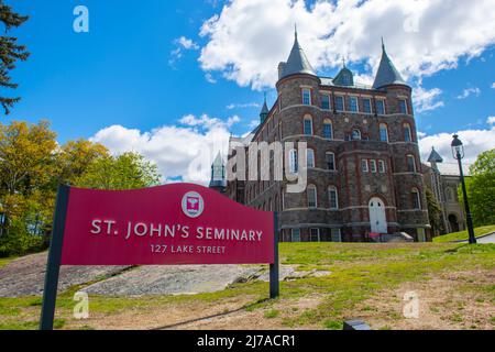 Saint John's Seminary at 127 Lake Street in Brighton, città di Boston, Massachusetts ma, USA. Foto Stock