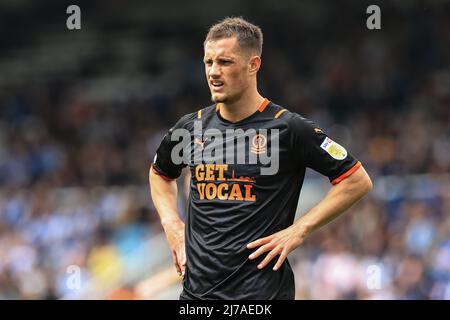 Jerry Yates #9 di Blackpool durante la partita a Peterborough, Regno Unito il 5/7/2022. (Foto di Mark Cosgrove/News Images/Sipa USA) Foto Stock