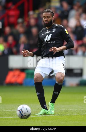 Sheffield, Inghilterra, 7th maggio 2022. Michael Hector di Fulham durante la partita del campionato Sky Bet a Bramall Lane, Sheffield. Il credito d'immagine dovrebbe leggere: Simon Bellis / Sportimage Credit: Sportimage/Alamy Live News Foto Stock