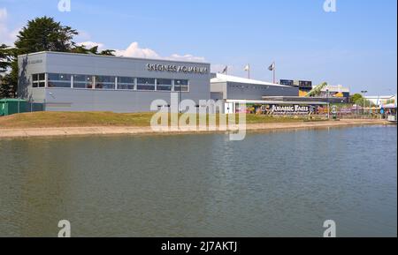 Moderno centro di vita marina a Skegness, Regno Unito Foto Stock