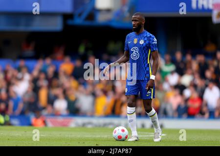 Londra, Regno Unito. 7th maggio 2022; Stamford Bridge, Chelsea, Londra, Inghilterra: Premier League Football, Chelsea versus Wolverhampton Wanderers; Antonio Rudiger del Chelsea Credit: Action Plus Sports Images/Alamy Live News Foto Stock