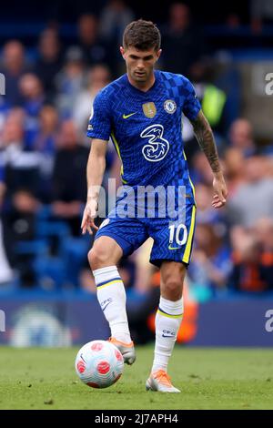 Londra, Regno Unito. 7th maggio 2022; Stamford Bridge, Chelsea, Londra, Inghilterra: Premier League Football, Chelsea versus Wolverhampton Wanderers; Christian Pulisic of Chelsea Credit: Action Plus Sports Images/Alamy Live News Foto Stock