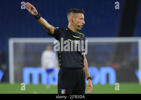 7th maggio 2022; Stadio Olimpico, Roma, Italia: Serie A Football, SS Lazio contro Sampdoria; Referee Davide massa Foto Stock